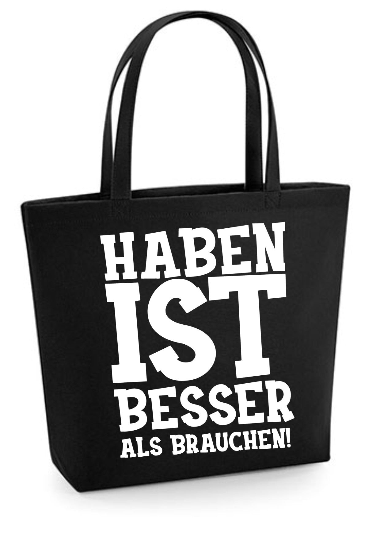 Einkaufsshopper verschiedene Sprüche