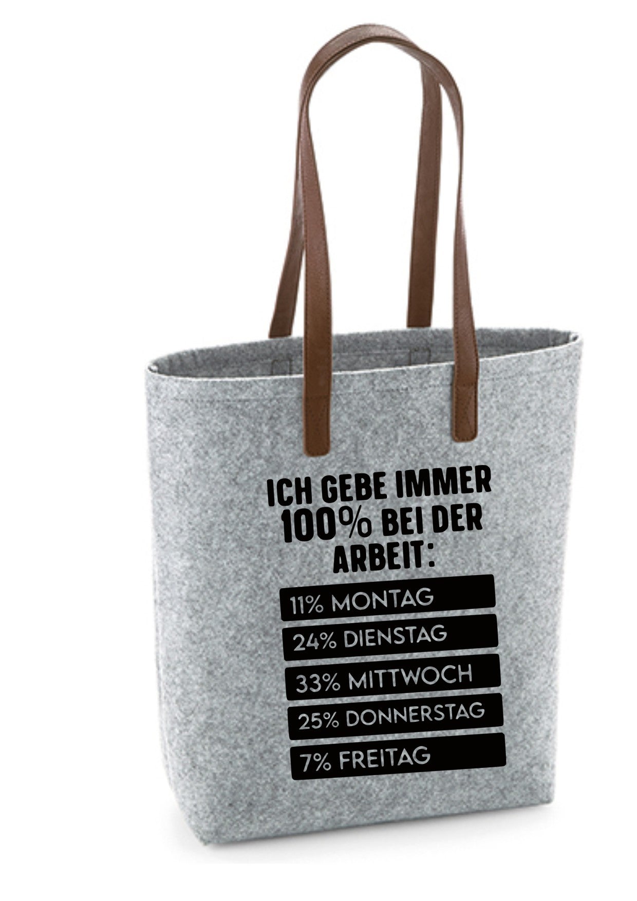 Shopper mit verschiedenen Sprüchen