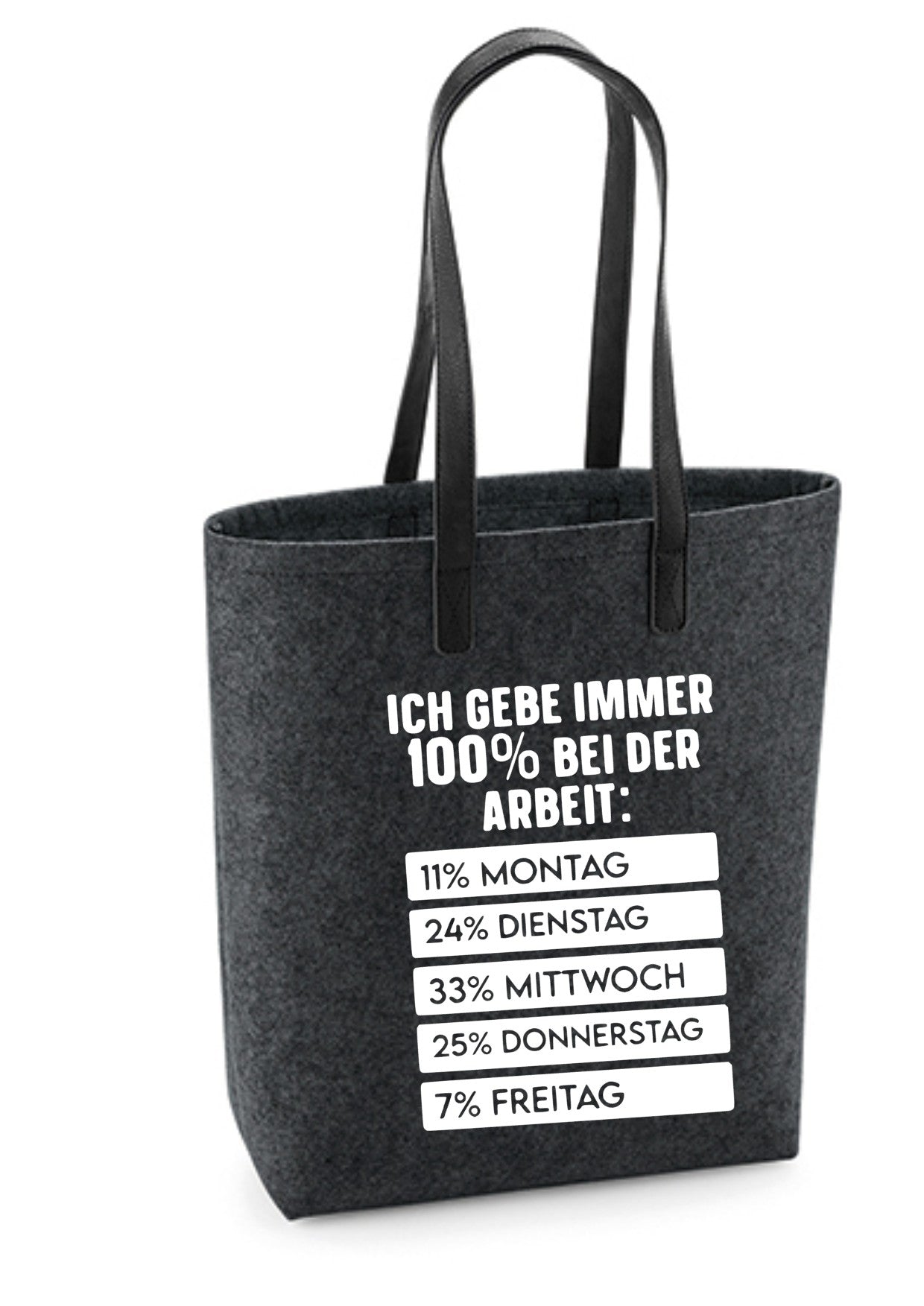 Shopper mit verschiedenen Sprüchen