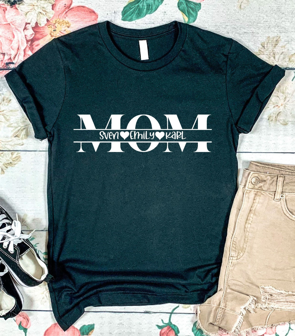Tshirt Mom/Mama personalisiert mit Namen