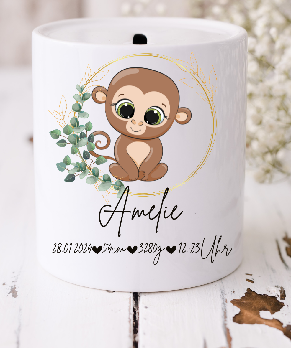 Spardose Mädchen personalisiert