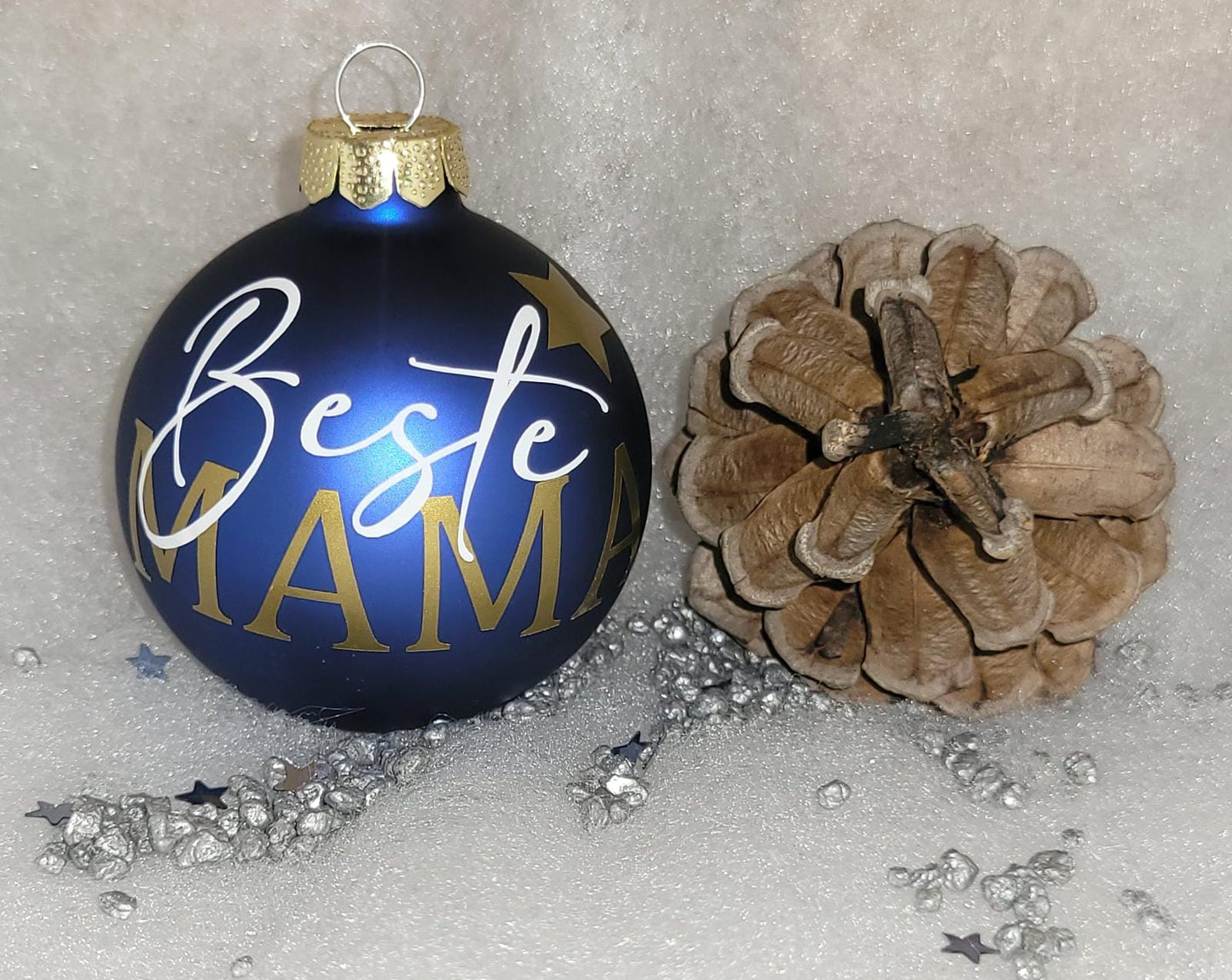 Weihnachtskugeln personalisiert Glas