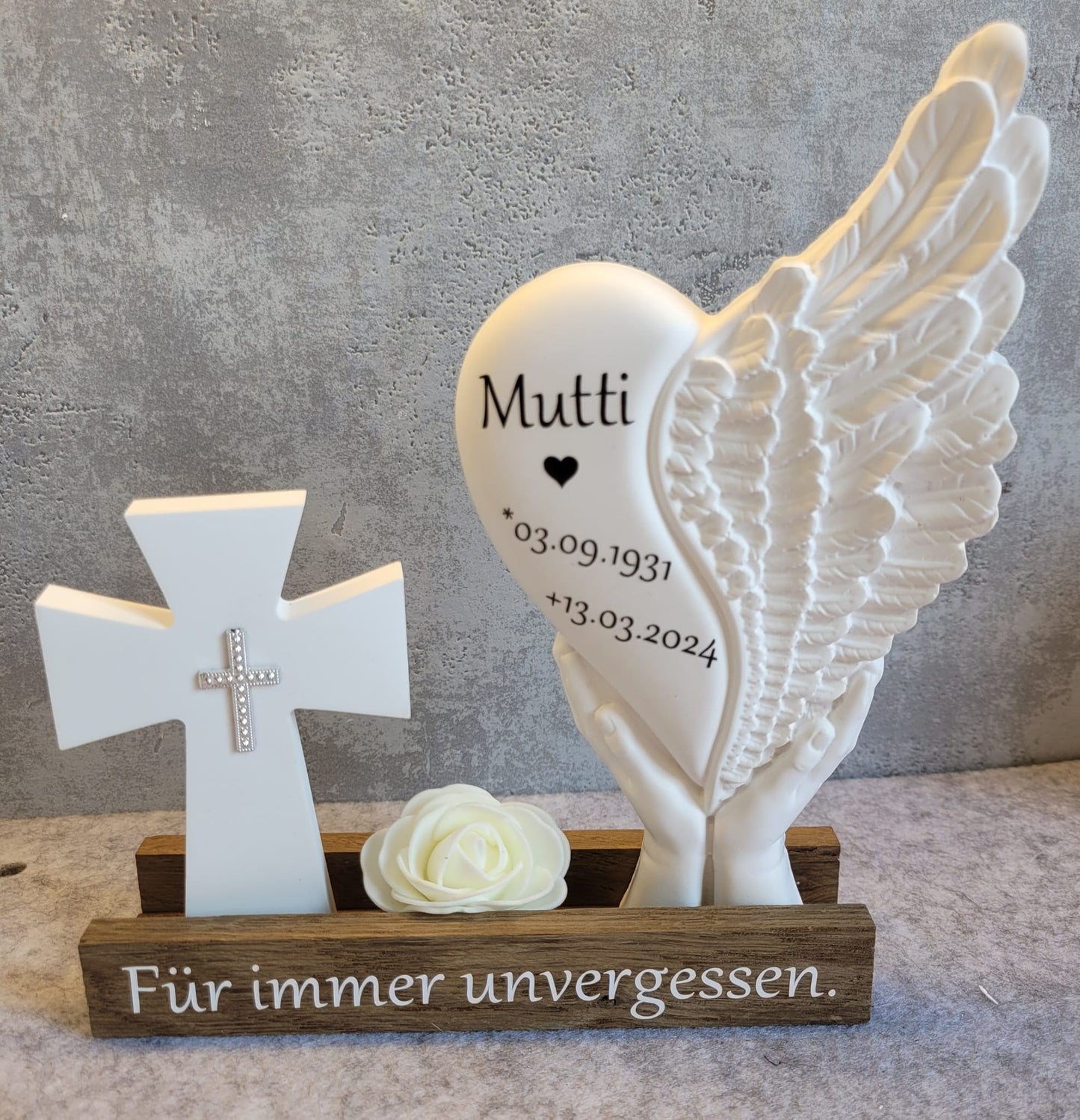 Trauerdekoration personalisiert