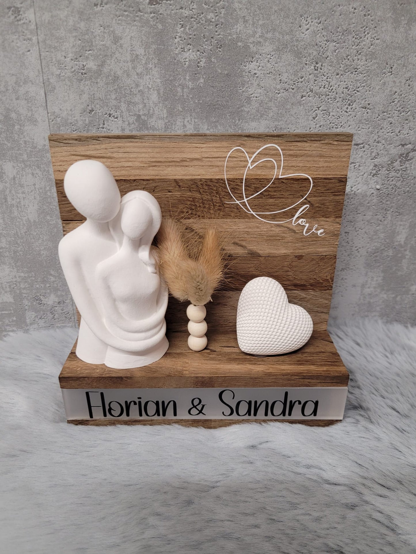 Dekoelement Paar personalisiert