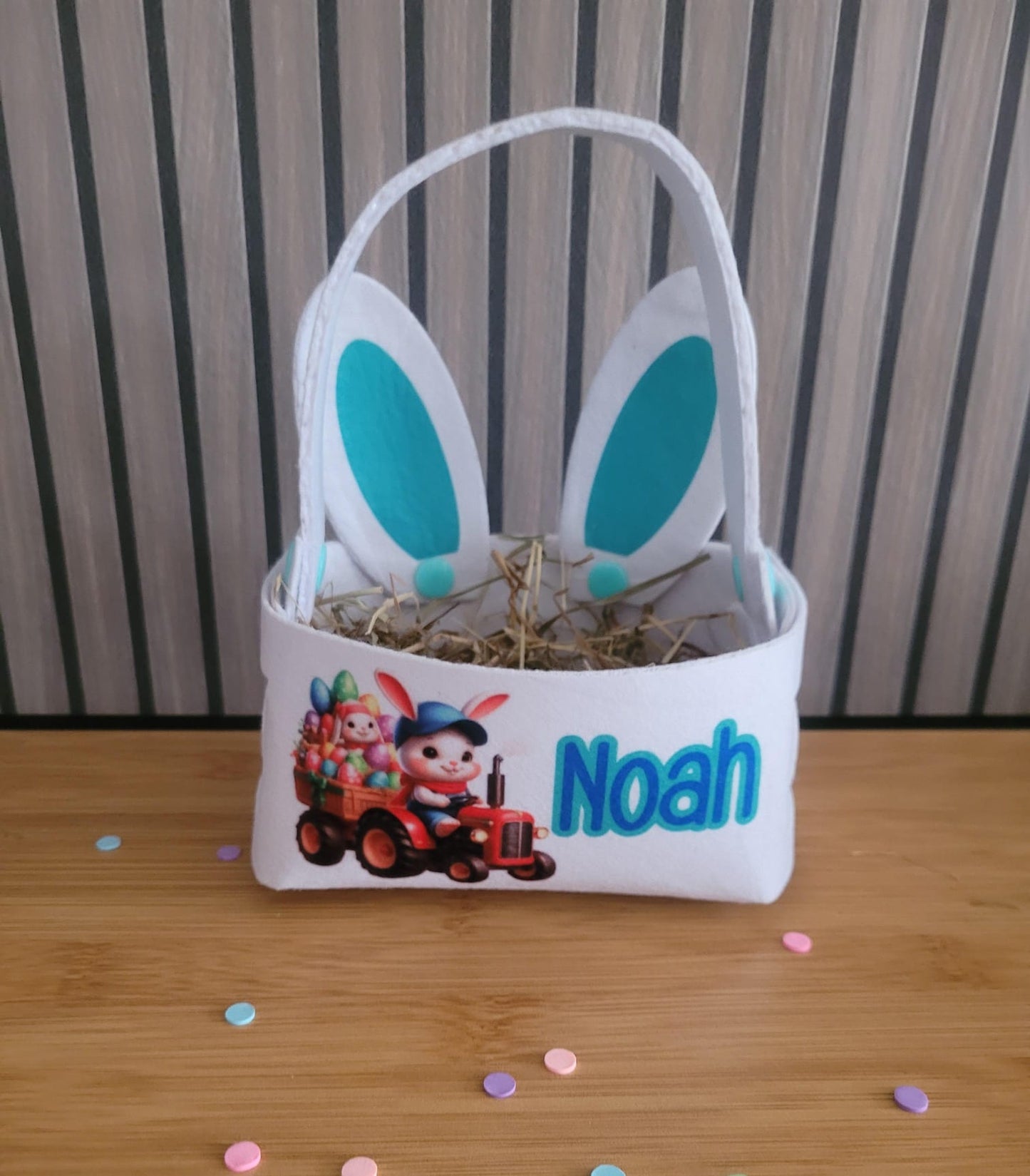 personalisiertes Filzkörbchen Ostern