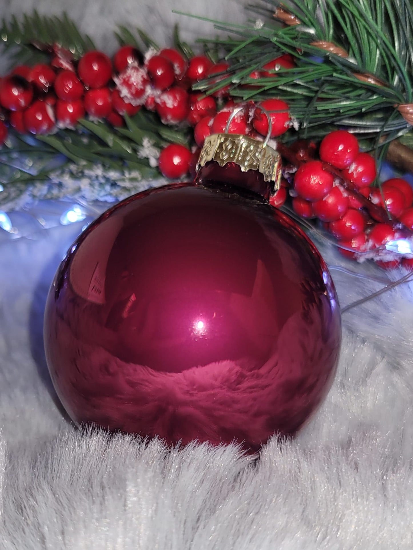 Weihnachtskugeln personalisiert Glas