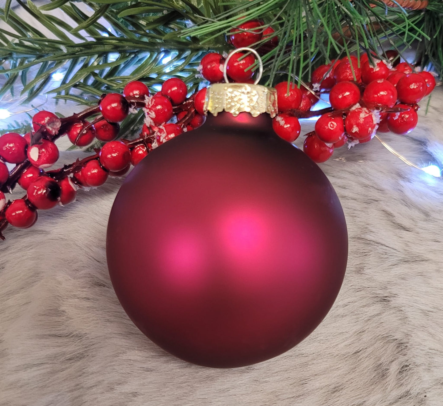 Weihnachtskugeln personalisiert Glas