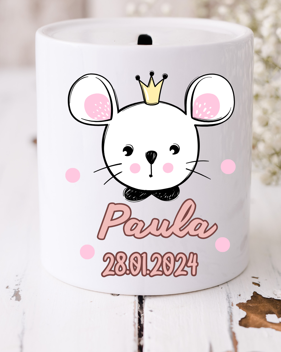 Spardose Mädchen personalisiert