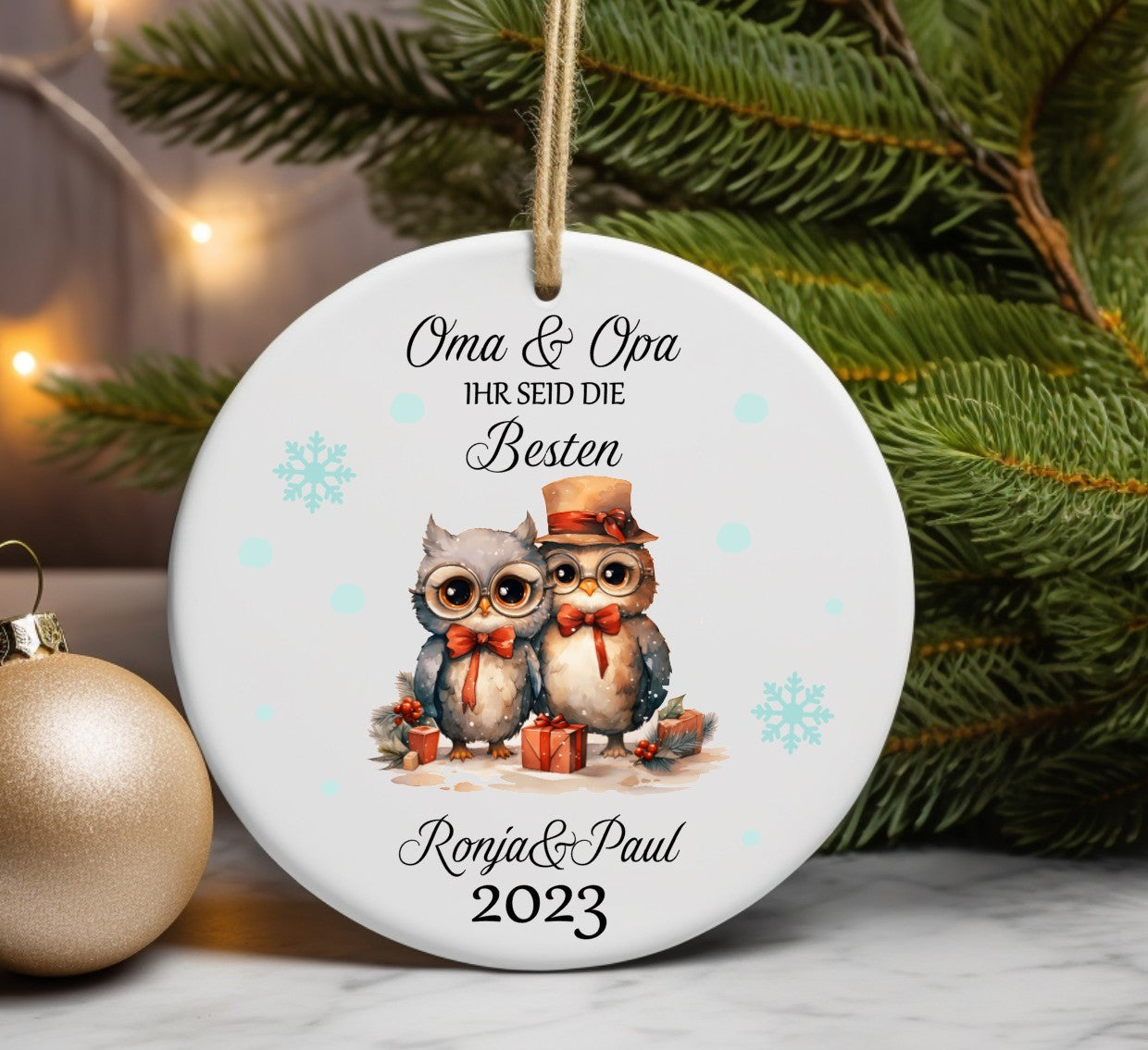 Anhänger Weihnachten personalisiert mit Namen