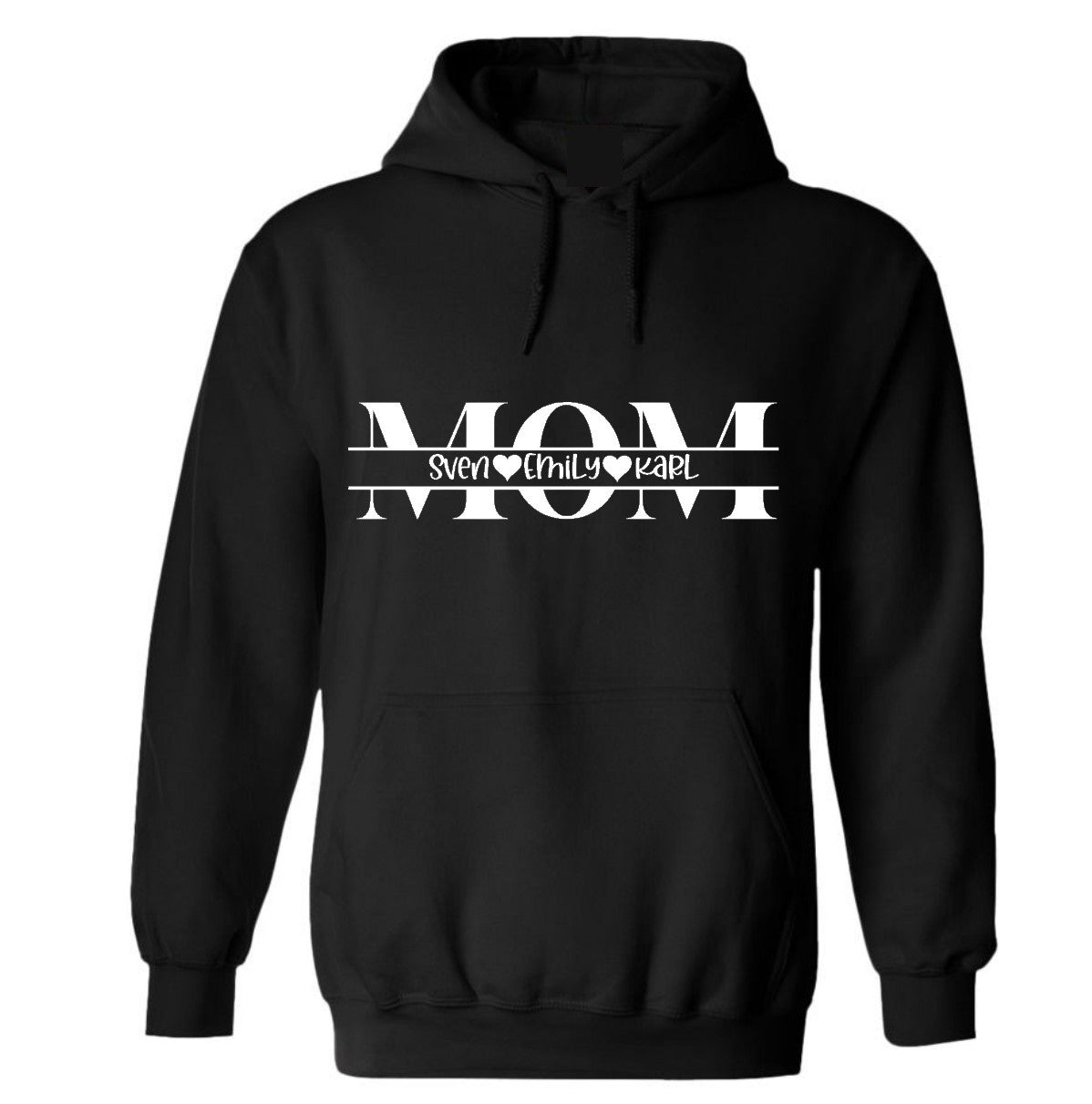 MOM Kapuzenpullover/Hoodie personalisiert mit Namen