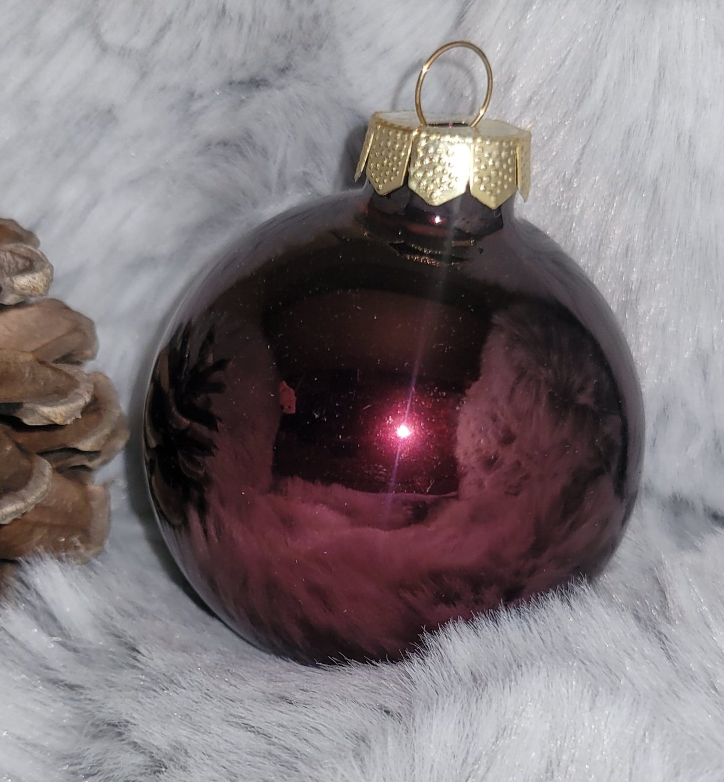 Weihnachtskugeln personalisiert Glas