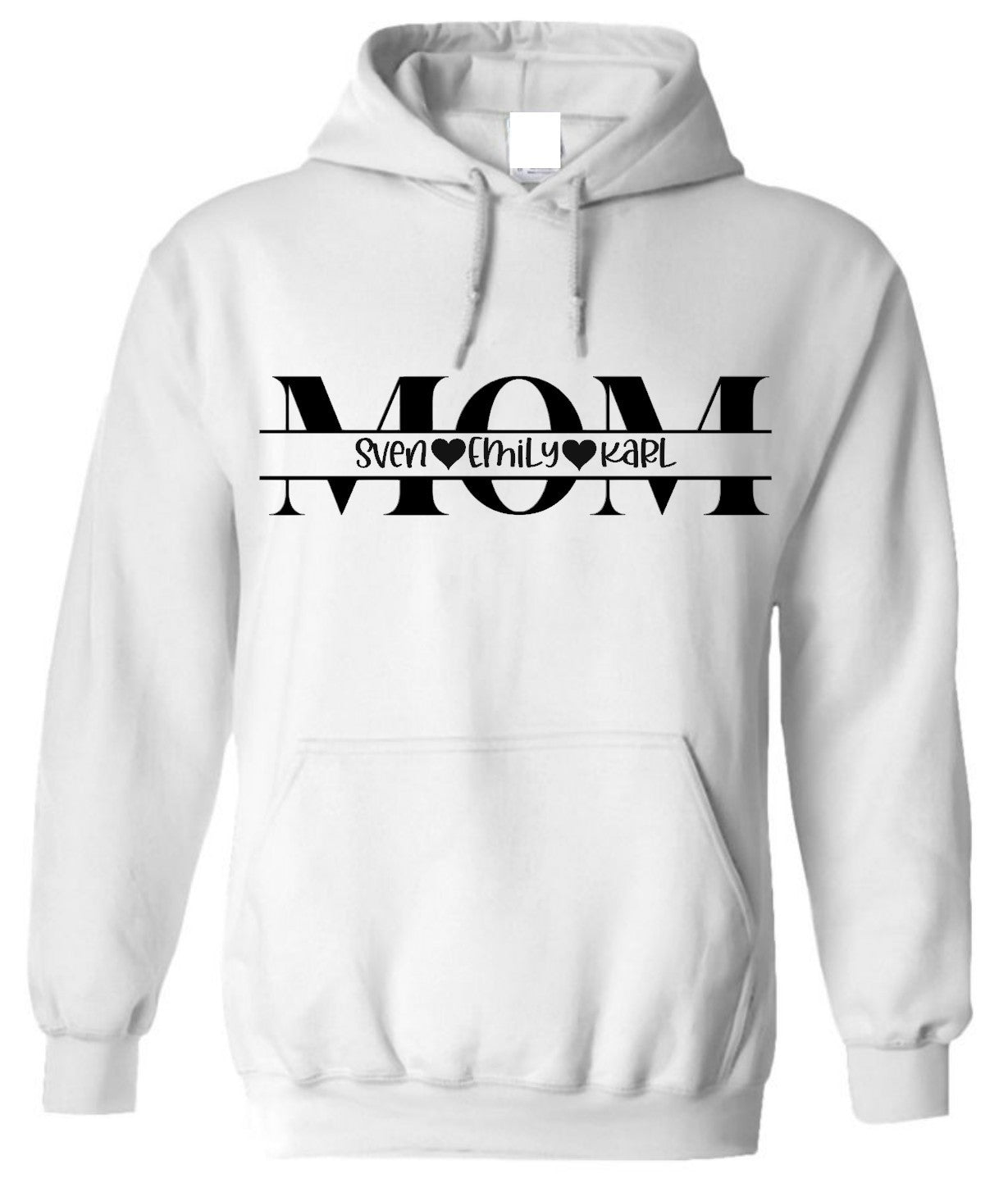 MOM Kapuzenpullover/Hoodie personalisiert mit Namen