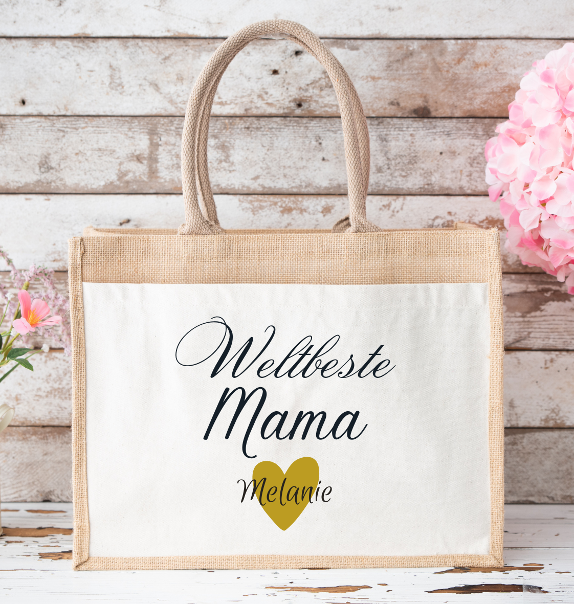 Jutetasche für besondere Menschen