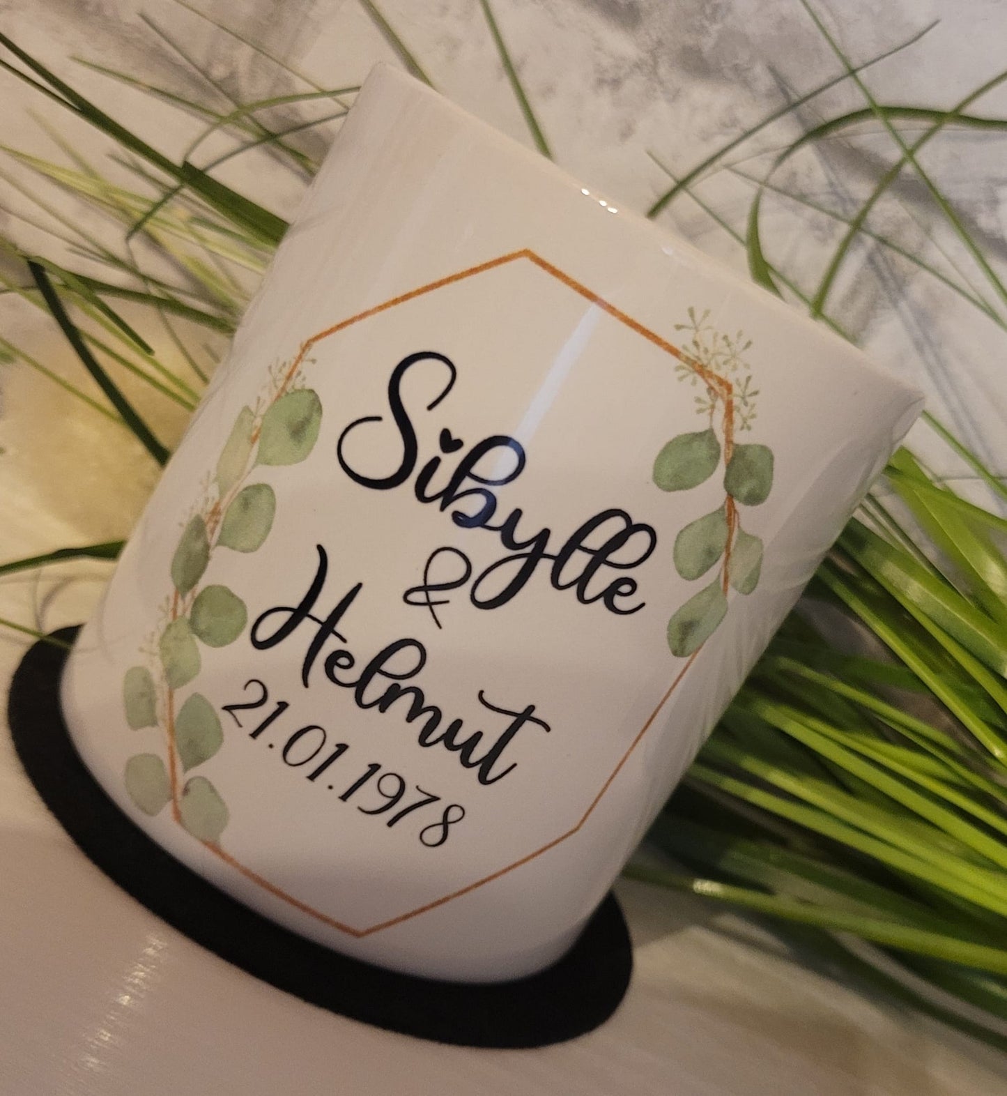 Spardose Hochzeit personalisiert mit Namen