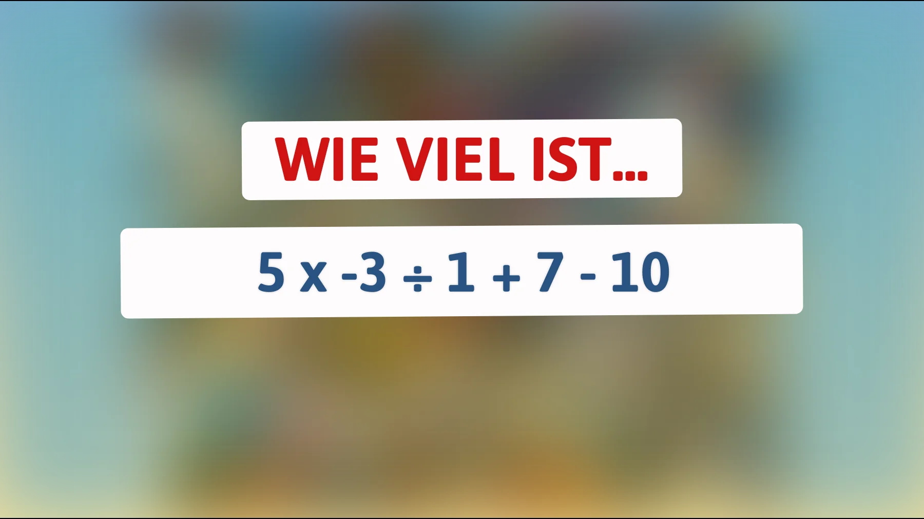 Dieses knifflige Rätsel schafft nur ein wahrer Genie: Kannst du die Lösung finden?"