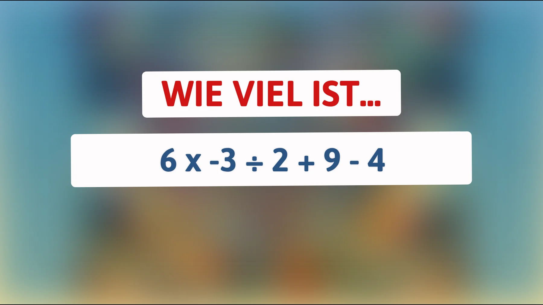 Können Sie das knifflige Rätsel lösen, das nur die klügsten Köpfe verstehen?"